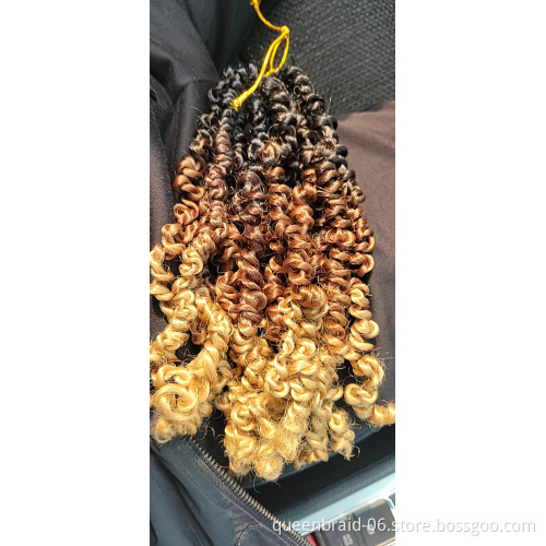 Synthetic Braiding Hair Extension Passion Twist Hair Pre-Twisted Pre-Looped Passion Twists Crochet Braids Made Of Bohemian Hair